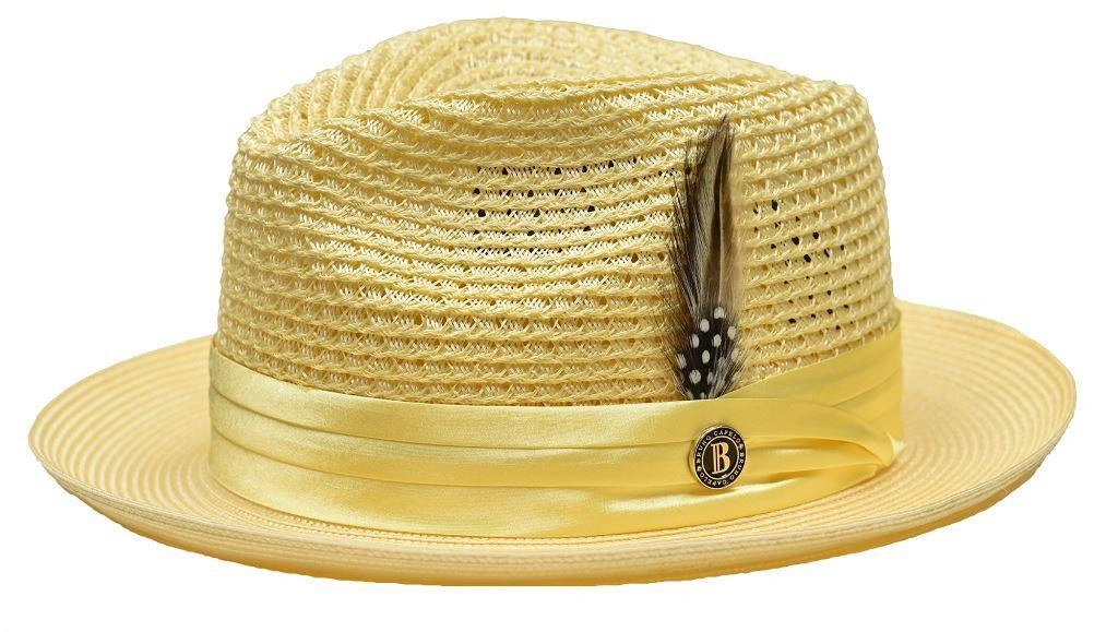 Sunshine Fedora: Braided Straw, Yellow Vibe, Summer Essential!