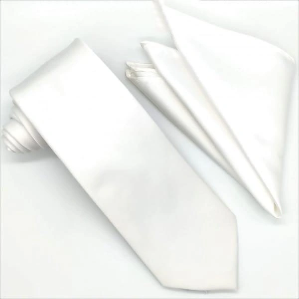 Dapper Duo: White Tie & Hanky for the Sharpest Look